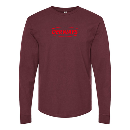 Men's Derways Logo Cotton Long Sleeve T-Shirt