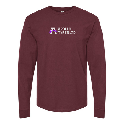 Men's Apollo Tyres Logo Cotton Long Sleeve T-Shirt