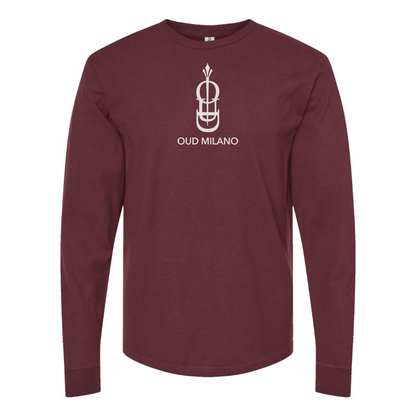 Men's Oud Milano Logo Cotton Long Sleeve T-Shirt