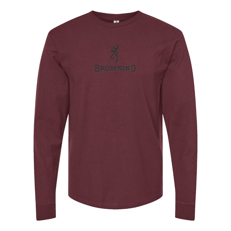 Men's Browning  Logo Cotton Long Sleeve T-Shirt