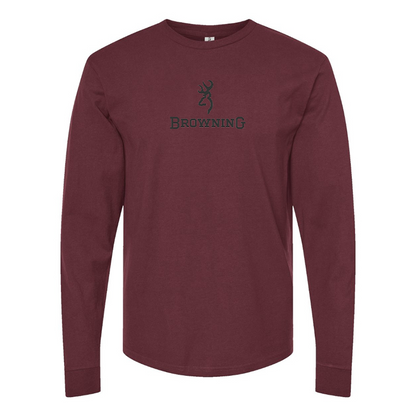 Men's Browning  Logo Cotton Long Sleeve T-Shirt