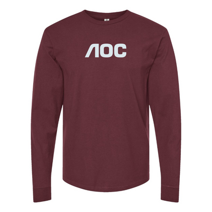Men's AOC Logo Cotton Long Sleeve T-Shirt