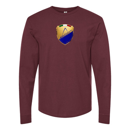 Men's Mazzanti Automobili Logo Cotton Long Sleeve T-Shirt