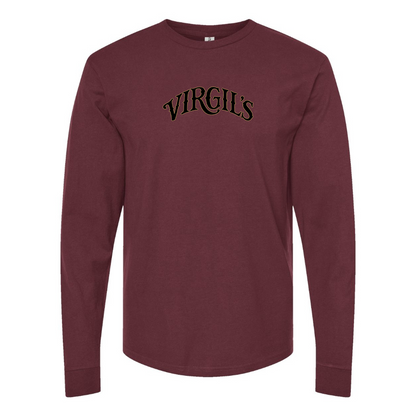 Men's Virgils  Logo Cotton Long Sleeve T-Shirt