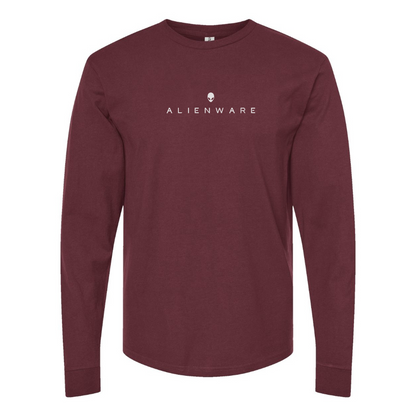 Men's Alienware Logo Cotton Long Sleeve T-Shirt