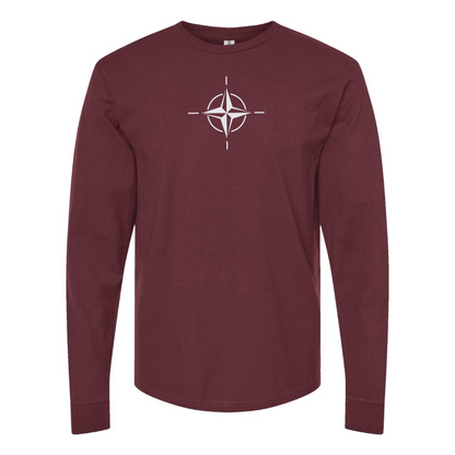 Men's Nato Emblem Logo Cotton Long Sleeve T-Shirt