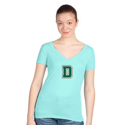 Women's  Dartmouth Big Green  Next Level V-Neck T-Shirt