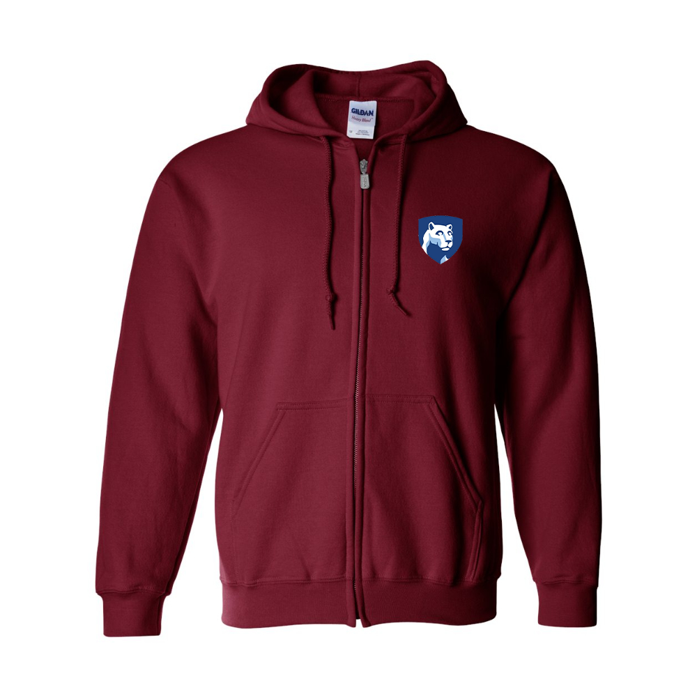 Men's Penn State Symbol Gildan  Heavy Blend Full Zip Hooded Sweatshirt