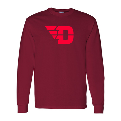Men's Dayton Flyers Gildan Heavy Cotton Long Sleeve T-Shirt