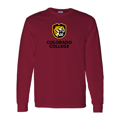 Men's  Colorado College Tigers Gildan Heavy Cotton Long Sleeve T-Shirt