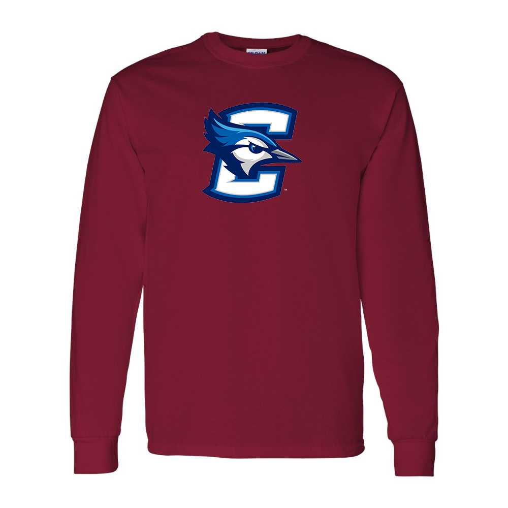 Men's Creighton Bluejays  Gildan Heavy Cotton Long Sleeve T-Shirt