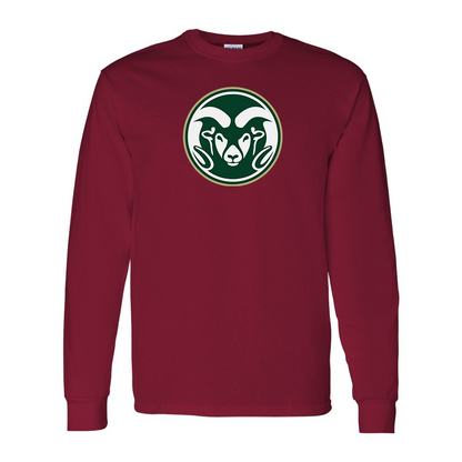 Men's  Colorado State Rams Gildan Heavy Cotton Long Sleeve T-Shirt