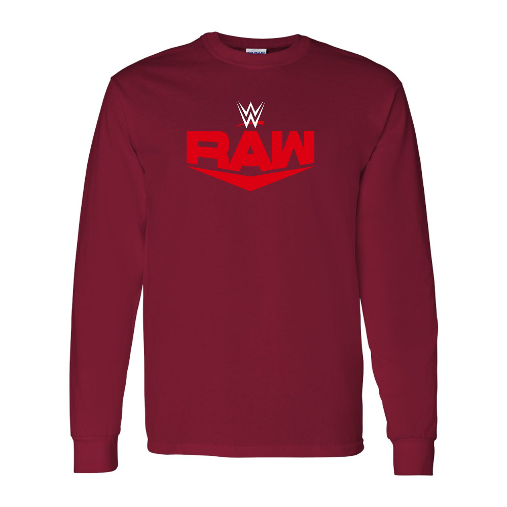 Men's  WWE Raw  Gildan Heavy Cotton Long Sleeve T-Shirt