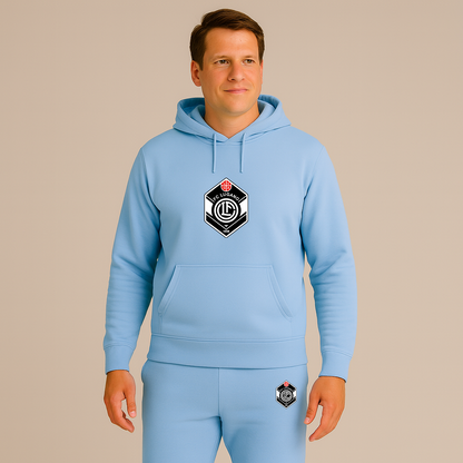 Men's FC Lugano Soccer Logo Hoodie Joggers Set