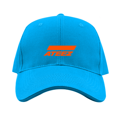 Ateez Logo  Dad Baseball Cap Hat