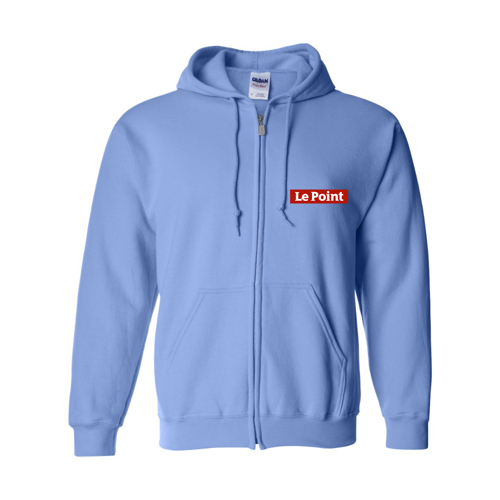 Men's Le Point Gildan  Heavy Blend Full Zip Hooded Sweatshirt