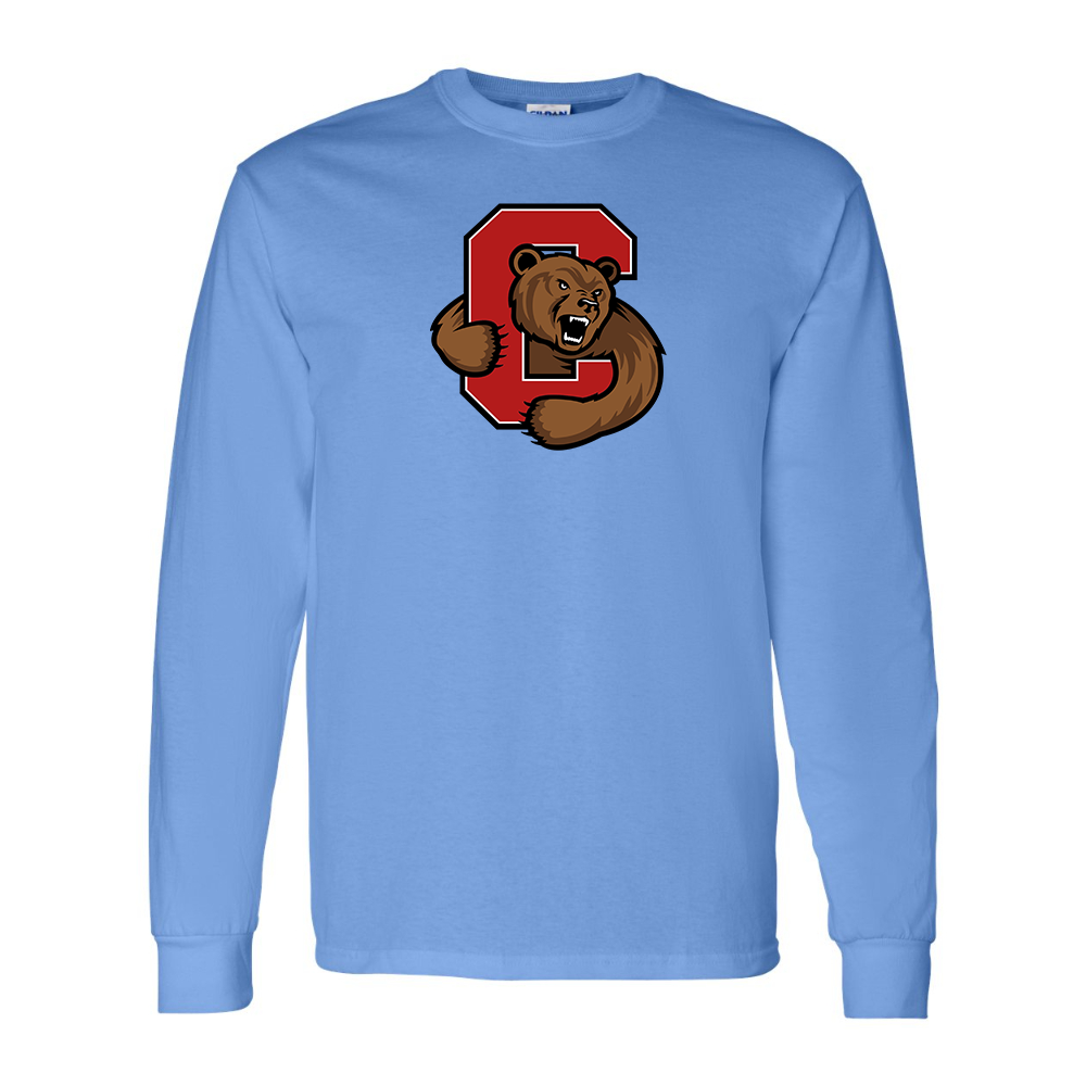 Men's Cornell Big Red Gildan Heavy Cotton Long Sleeve T-Shirt
