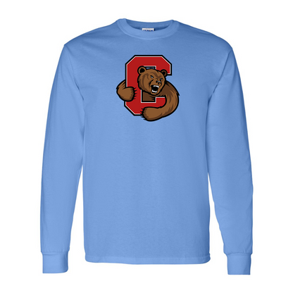 Men's Cornell Big Red Gildan Heavy Cotton Long Sleeve T-Shirt