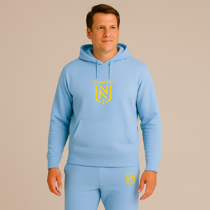 Men's FC Nantes Soccer Logo Hoodie Joggers Set