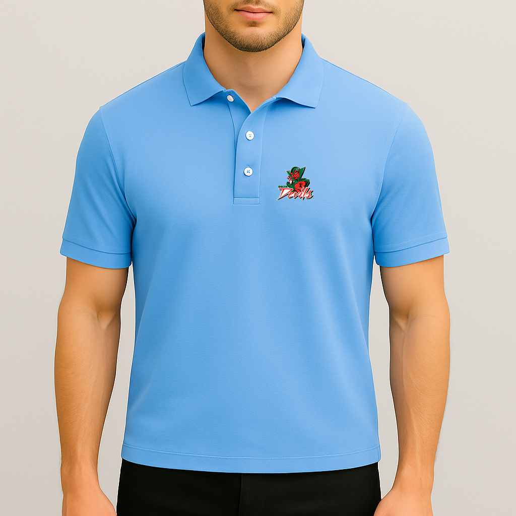 Men's MVSU Delta Devils Logo Dry Blend Polo