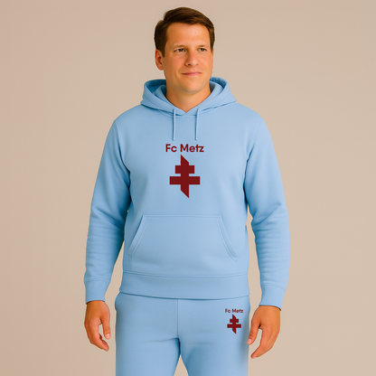 Men's FC Metz Soccer Logo Hoodie Joggers Set