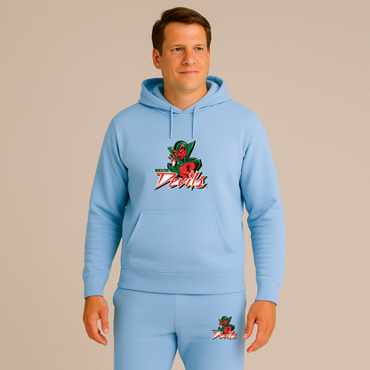 Men's MVSU Delta Devils Logo Hoodie Joggers Set