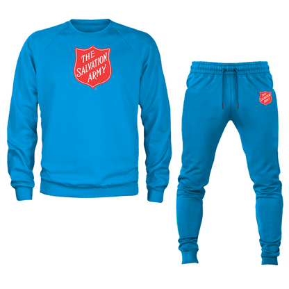 Men's   The Salvation Army  Crewneck Sweatshirt Joggers Suit