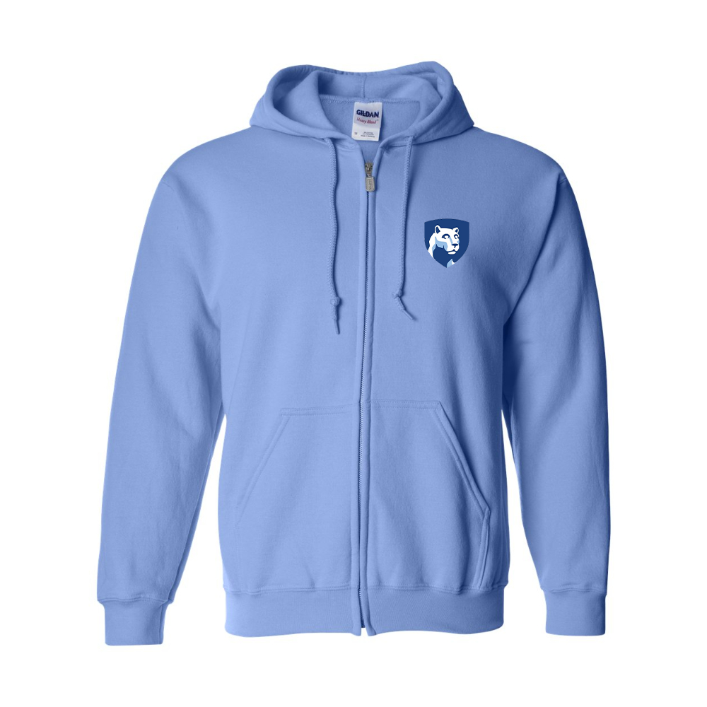 Men's Penn State Symbol Gildan  Heavy Blend Full Zip Hooded Sweatshirt