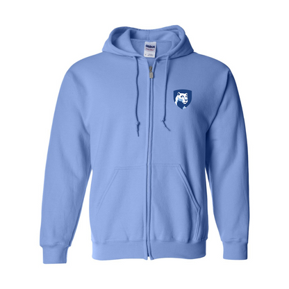 Men's Penn State Symbol Gildan  Heavy Blend Full Zip Hooded Sweatshirt