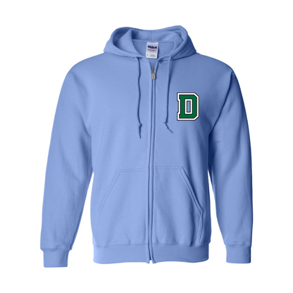 Men's Dartmouth Big Green  Gildan  Heavy Blend Full Zip Hooded Sweatshirt