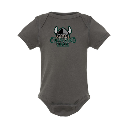 Cleveland State Vikings  Rabbit Skins Infant Baby Rib Bodysuit