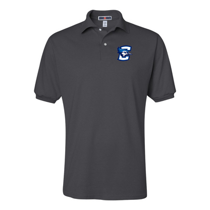 Men's Creighton Bluejays JERZEES  SpotShield polo