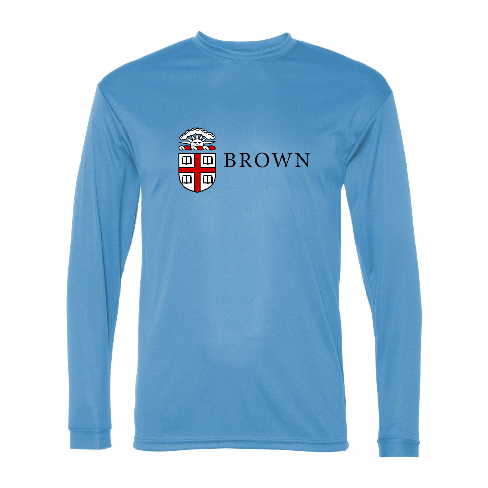 Men's Brown University  Performance Long Sleeve T-Shirt