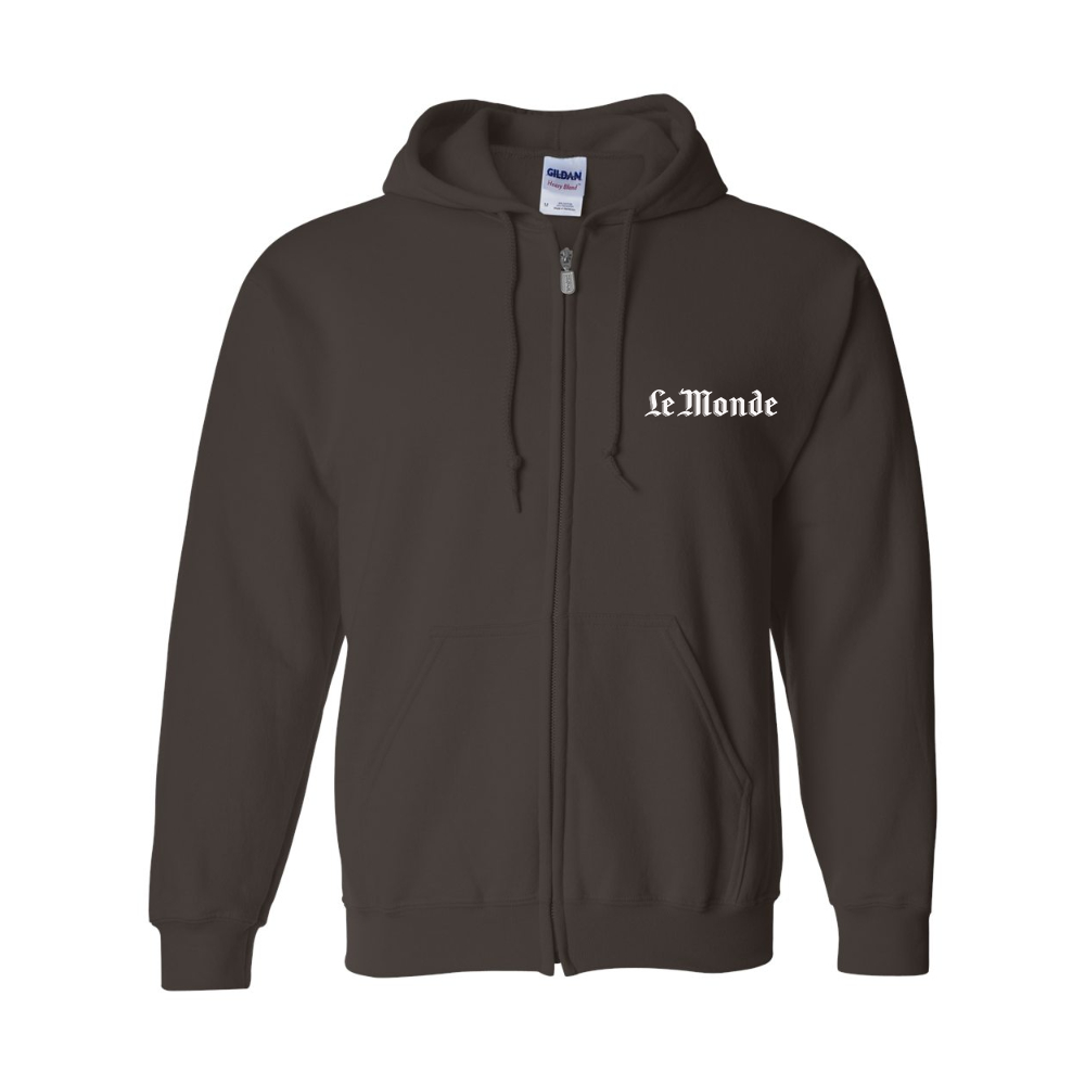 Men's Le Monde  Gildan  Heavy Blend Full Zip Hooded Sweatshirt
