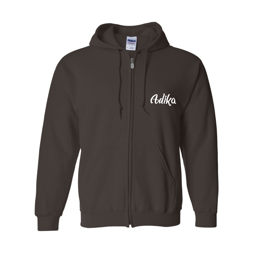 Men's  Adika  Gildan  Heavy Blend Full Zip Hooded Sweatshirt