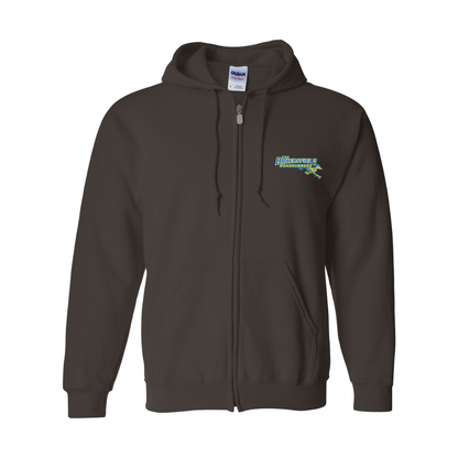 Men's  CSU-Bakersfield Roadrunners Gildan  Heavy Blend Full Zip Hooded Sweatshirt