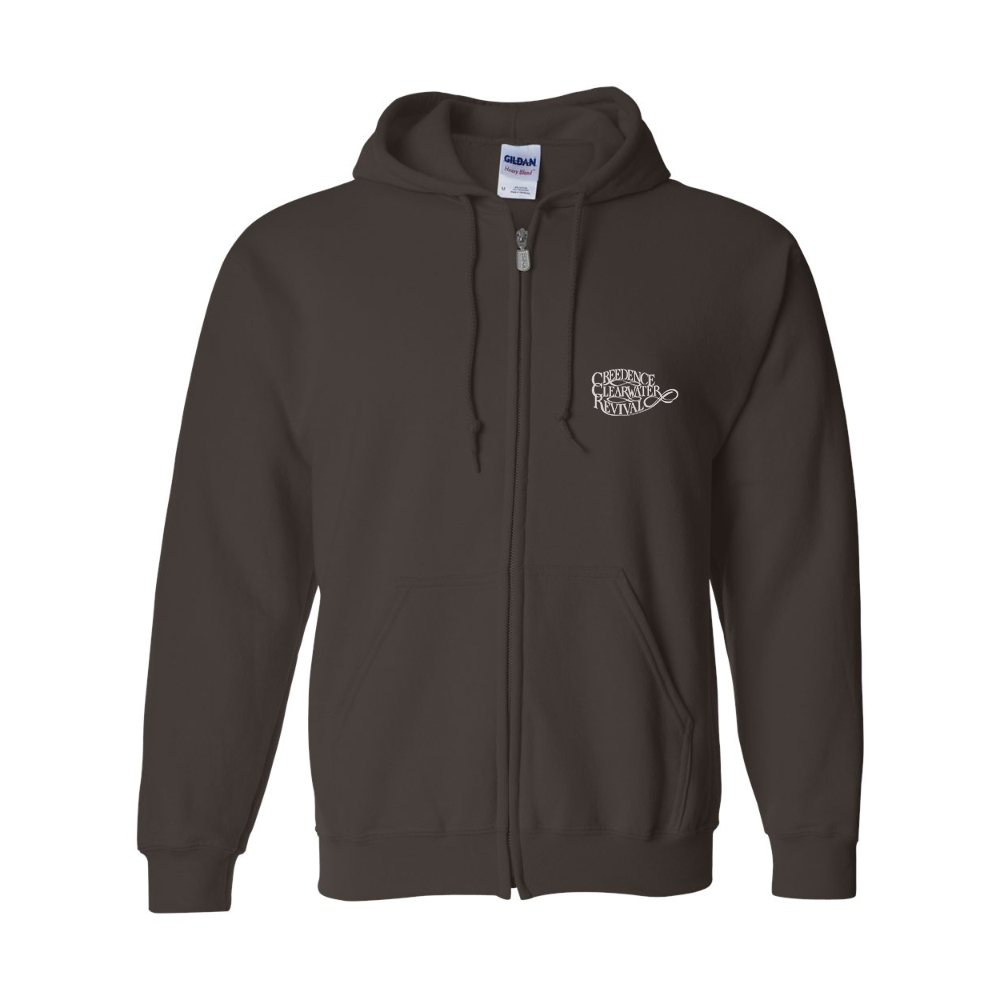 Men's Creedence Clearwater Revival Gildan  Heavy Blend Full Zip Hooded Sweatshirt