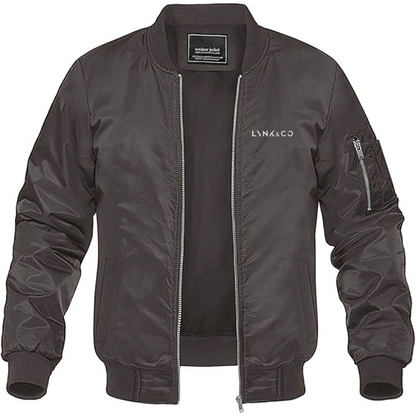 Men's Lynk Co Logo Lightweight Bomber Jacket Windbreaker Softshell Varsity Jacket Coat