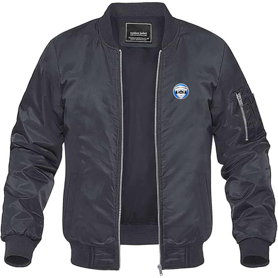 Men's Melkus Logo Lightweight Bomber Jacket Windbreaker Softshell Varsity Jacket Coat