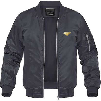 Men's Corbellati Logo Lightweight Bomber Jacket Windbreaker Softshell Varsity Jacket Coat