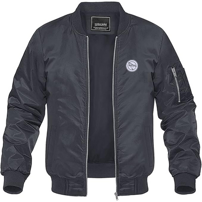 Men's Matra Sports Logo Lightweight Bomber Jacket Windbreaker Softshell Varsity Jacket Coat