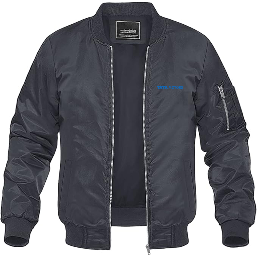 Men's Tata Logo Lightweight Bomber Jacket Windbreaker Softshell Varsity Jacket Coat