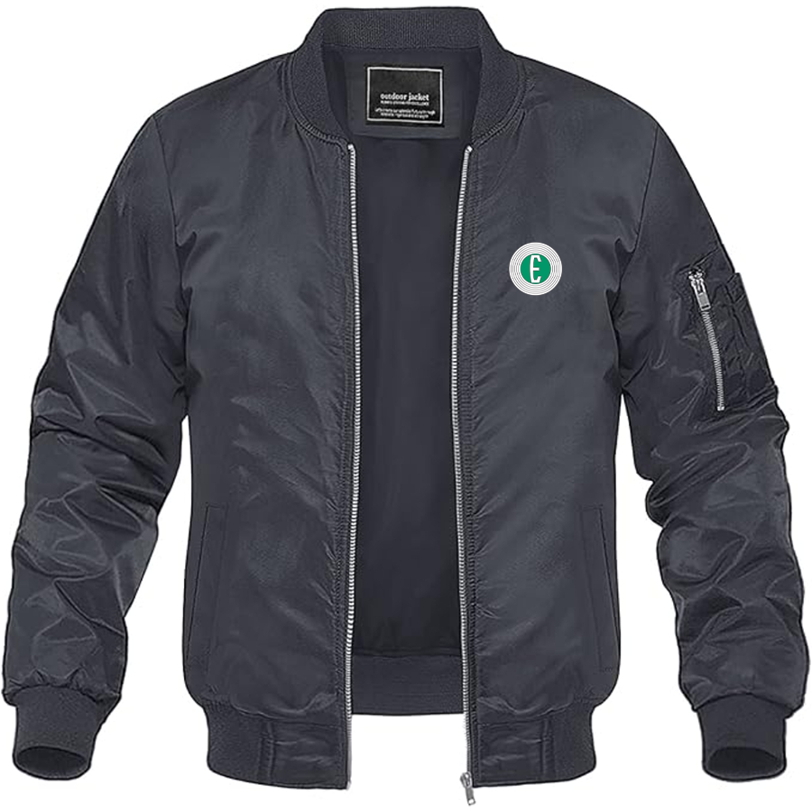 Men's Edsel Logo Lightweight Bomber Jacket Windbreaker Softshell Varsity Jacket Coat
