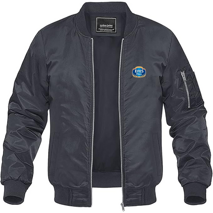 Men's Efes Logo Lightweight Bomber Jacket Windbreaker Softshell Varsity Jacket Coat