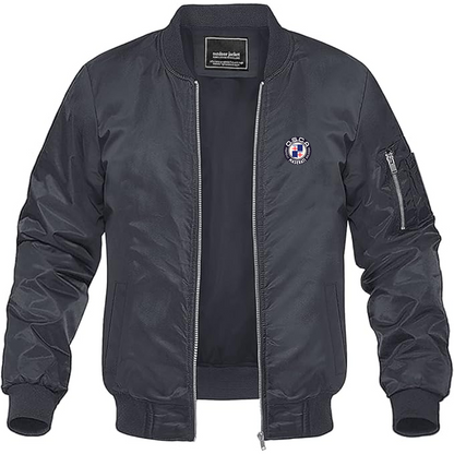 Men's O.S.C.A. Logo Lightweight Bomber Jacket Windbreaker Softshell Varsity Jacket Coat
