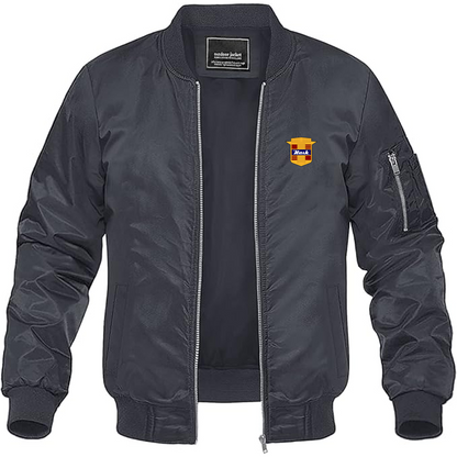 Men's Nash Motors Logo Lightweight Bomber Jacket Windbreaker Softshell Varsity Jacket Coat