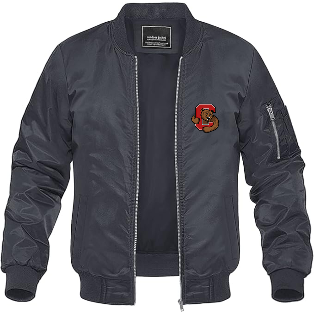 Men's Cornell Big Red Lightweight Bomber Jacket Windbreaker Softshell Varsity Jacket Coat