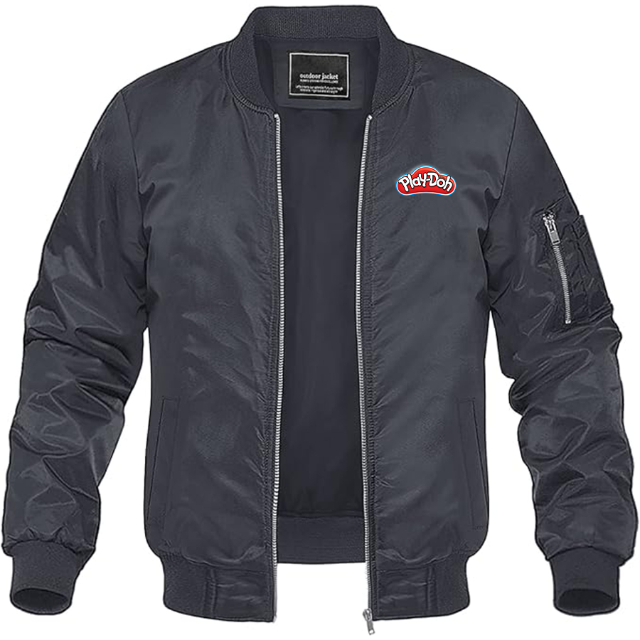 Men's Play Doh Lightweight Bomber Jacket Windbreaker Softshell Varsity Jacket Coat