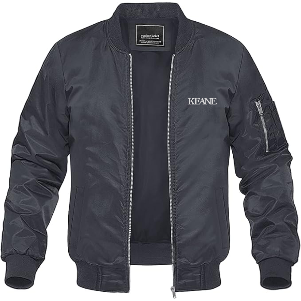 Men's Keane Lightweight Bomber Jacket Windbreaker Softshell Varsity Jacket Coat
