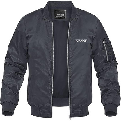 Men's Keane Lightweight Bomber Jacket Windbreaker Softshell Varsity Jacket Coat